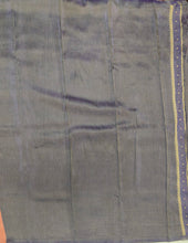 Load image into Gallery viewer, Banaras Crepe Saree with Shimmer Body and Contrast Blouse.
