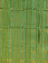 Load image into Gallery viewer, Banaras Crepe Saree with Self Colored Tissue Stripes and Motifs comes with Contrast Blouse
