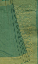 Load image into Gallery viewer, Banaras Khaddi Georgette Saree with Zari Buttis all over,Self Color Border,Paluu and Blouse-Light Sea Green Color
