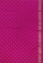Load image into Gallery viewer, Banaras Khaddi Georgette Saree with Zari Buttis all over,Self Color Border,Paluu and Blouse-Rani Color
