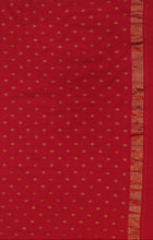 Load image into Gallery viewer, Banaras Khaddi Georgette Saree with Zari Buttis all over,Self Color Border,Paluu and Blouse-Red Color
