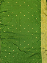 Load image into Gallery viewer, Banaras Georgette Saree with Paisley Buttis all over with Contrast Border,Paluu and Blouse- Black
