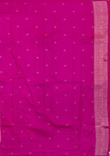 Load image into Gallery viewer, Banaras Georgette Saree with Paisley Buttis all over with Contrast Border,Paluu and Blouse- Baby Pink
