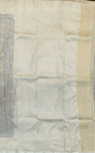 Load image into Gallery viewer, Banaras Georgette Saree with Paisley Buttis all over with Contrast Border,Pallu and Blouse- Navy Blue
