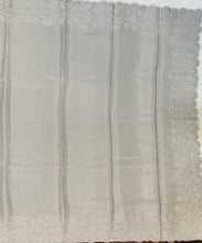 Load image into Gallery viewer, Designer Saree with Rice Stitch Embroidery on Crush Fabric-Grey color
