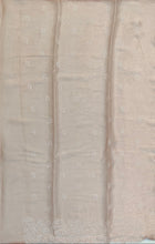 Load image into Gallery viewer, Designer Saree with Rice Stitch Embroidery on Crush Fabric-Peach color
