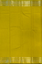 Load image into Gallery viewer, Semi Mysuru Crepe Saree in all over checks-self color comes with beautiful sequence blouse-YELLOW MASTARD
