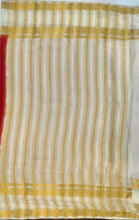 Load image into Gallery viewer, Semi Mysuru Crepe Saree with Contrast Border,Pallu and Blouse -RED COLOR

