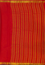 Load image into Gallery viewer, Semi Mysuru Crepe Saree with self Border,Pallu and Blouse -RED COLOR
