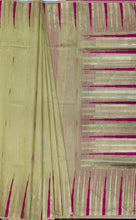 Load image into Gallery viewer, Desingers saree with woven patterns and tasselled fringe, geometry and ornamental design-PINK  COLOR
