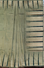 Load image into Gallery viewer, Desingers saree with woven patterns and tasselled fringe, geometry and ornamental design-GREEN COLOR
