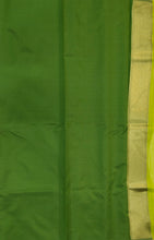 Load image into Gallery viewer, Desingers saree with woven patterns and tasselled fringe, geometry and ornamental design-GREEN COLOR
