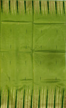 Load image into Gallery viewer, Desingers saree with woven patterns and tasselled fringe, geometry and ornamental design-GREEN COLOR
