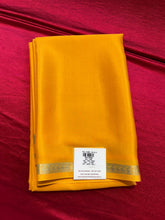 Load image into Gallery viewer, Pure Mysore silk with Small Border - Orange
