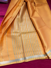 Load image into Gallery viewer, Pure Mysore silk with Small Border - Orange
