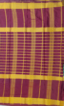 Load image into Gallery viewer, Semi Mysuru Crepe Saree with Contrast Border and Striped body.
