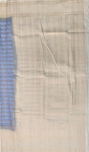 Load image into Gallery viewer, Semi Mysuru Crepe Pastel Saree with Contrast Off-White Border and Checked body
